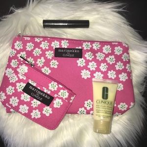 Clinique Makeup bag ,lotion & mascara